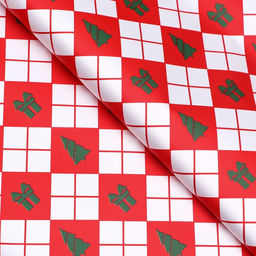 Цена за 20 шт. Пленка для цветов, Новогодний калейдоскоп, красная 56см*56cм - Simaland фото 2