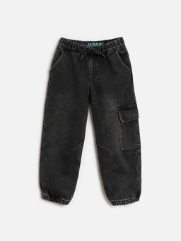 ACOOLA / Брюки джинсовые (утепленные) детские для мальчиков Tani темно-серый