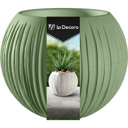 Цена за 2 шт. Кашпо для цветов пластиковое 0,3л d-13,3см "Сфера Мини" Оливковый