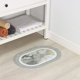 Коврик для дома LaDо́m, овал, 40×60 см, зелёный