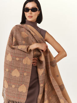 в составе ШЕРСТЬ и кашемир Большой, мягкий, теплый двусторонний палантин.