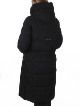 8321 BLACK Пальто зимнее женское (200 гр. холлофайбер)