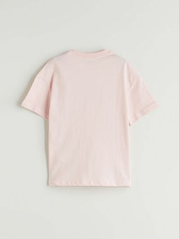 Bisiklet Yaka Bask?l? Erkek ?ocuk Ti??rt