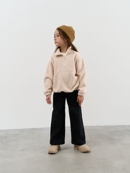 Джинсы палаццо Уголь утепленные - Bungly фото 7