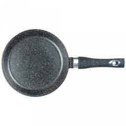Сковорода блинная с тефлоновым покрытием д24см "Гранит", h2см, s0,3см, ручка из термостойкого пластика (Россия)
