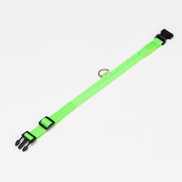 Ошейник с подсветкой, зарядка от USB, размер XL, ОШ 42-56 см, 3 режима, зелёный - Пижон фото 4