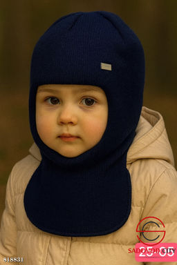 Шапка шлем зимняя для детей