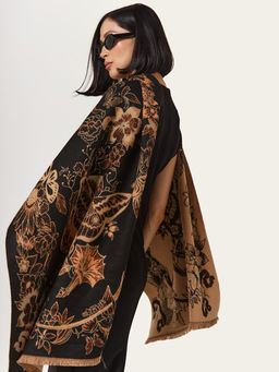 в составе ШЕРСТЬ и кашемир Большой, мягкий, теплый двусторонний палантин. - Tantino фото 7