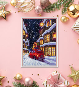 Набор для вышивания PANNA PR-7497 Рождественская улочка 22.5 х 30 см