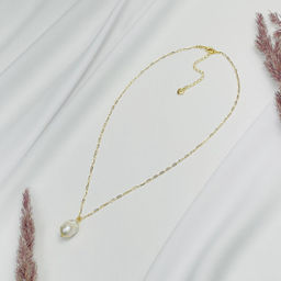 Кулон на цепочке с Жемчугом 42 см +