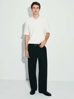 Джемпер поло текстурной вязки / Zarina