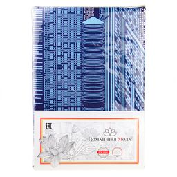 Пододеяльник на кнопках 2-х спальный Мегаполис, темно-синий 175х215см, поплин Комфорт 115г/м2, хлопок 100%, упаковка классическая ПВХ 28х41см, Домашняя мода (Россия)  фото 4