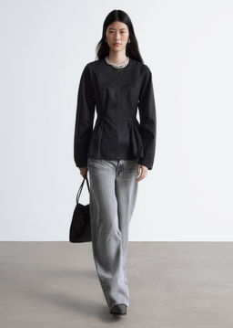 Top peplum de algod?n - H&m фото 8