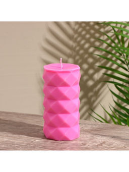 Свеча «Столб ромбики», 6×6×12 см, соевый воск, МИКС