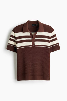 Polo en punto pointelle Regular Fit - H&m фото 2