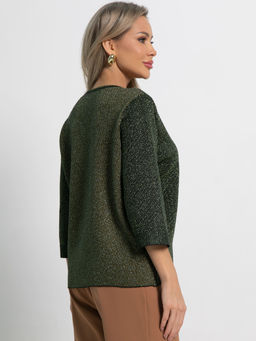 Блуза Найви (оливковая) Б15077-18М - Lt collection фото 3