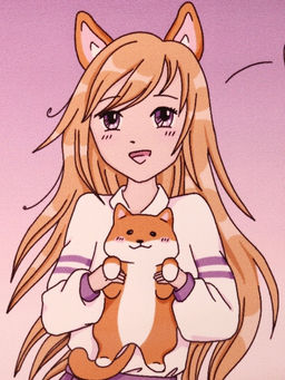 ОБЛОЖКА ДЛЯ ПАСПОРТА АНИМЕ Love corgi girl, плотность 600 мкм