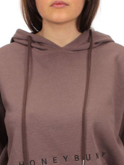 A-09 BROWN Худи женское (85% хлопок, 15% полиэстер) - Фабричный китай фото 7