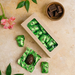 Мармелад сосновый в шоколаде крафт-коробка 250г