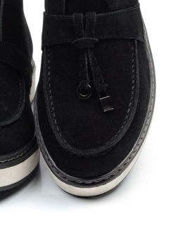 01-5172-2 BLACK Ботинки женские демисезонные (натуральная замша, байка) - Фабричный китай фото 15