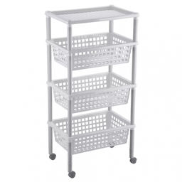 Этажерка для овощей 3-х секц+1полка "Элиза" 420*290*880мм арт.С12406