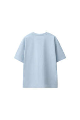 CAMISETA HEAVY WEIGHT TEXTO / Azul cielo - Zara фото 3