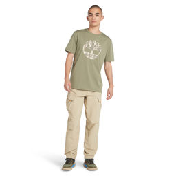Футболка Timberland T-Shirt Kennebec River Camo Tree Logo Regular зеленая фото 5