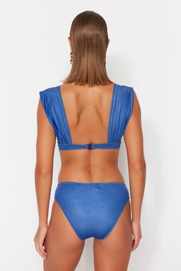 TRENDYOLMILLA Mavi V Kesim Normal Paca Bikini Alt? TBESS23BA00343  фото 6