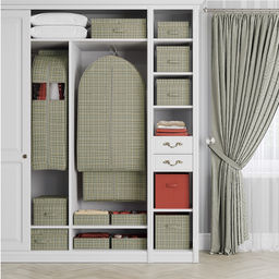 Короб стеллажный с крышкой, большой, 30*40*25 см, LONDON GREY, шт - Valiant фото 5