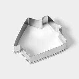 Формы для печенья Доляна Дом, набор 3 шт., 7?6.5?1.5 см, металл, серебристые  фото 3