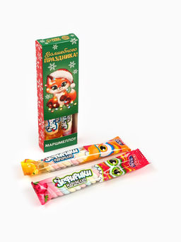 Цена за 2 шт. Маршмеллоу-стик Волшебного праздника, вкус: клубника и манго, 10 г ( 2 шт. ? 5 г). - Фабрика счастья фото 3
