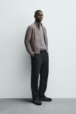 CHECKED BOMBER JACKET - Zara фото 12