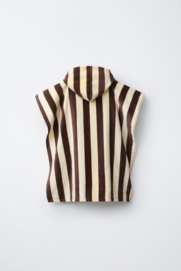 PONCHO TOALLA RAYAS / Marr?n - Zara фото 6