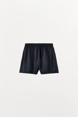 SHORTS LISO SATINADO / Azul noche - Zara фото 5