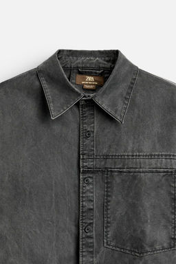 WAXED OVERSHIRT - LIMITED EDITION - Zara фото 10