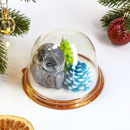 Фигурное мыло - набор Сова, елка, шишка 120 г