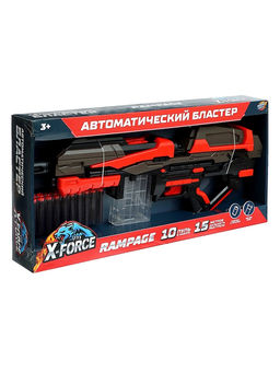 Автоматический бластер RAMPAGE, стреляет мягкими пулями, работает от батареек - Woow toys фото 15