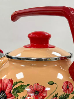 Чайник эмалированный со свистком бак. руч.