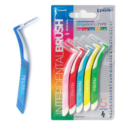 Межзубные ершики L-type в блистере, MIX (6 шт.) PESITRO(Песитро) (10)