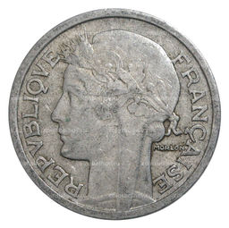 Монета 2 франка 1946 года Франция