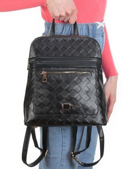 L22441 BLACK Сумка-рюкзак (искусственная кожа) - Фабричный китай фото 6