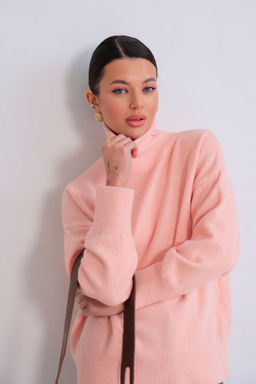 Martichelli Свитер персиковый с горлом фото 6