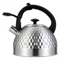 Чайник из нержавеющей стали Tea 2,6л, 22х20,5см, h24см, s0,34мм, дно s2мм, со свистком, многослойное капсульное дно, пластмассовая ручка, цветная коробка, Regent (Китай) Подходит для всех видов плит, включая индукционную - Домашняя мода фото 2