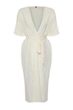 Haki Maxi Dokuma Kusakl? Derin Y?rtmacl? Plaj Kimono&Kaftan TBESS25KM00003 - Trendyolmilla фото 14