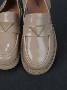 06-PDAG72-2 DK. BEIGE Туфли женские (натуральная кожа)