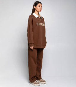 Спортивный костюм #КТ1257, коричневый - Dommod фото 3