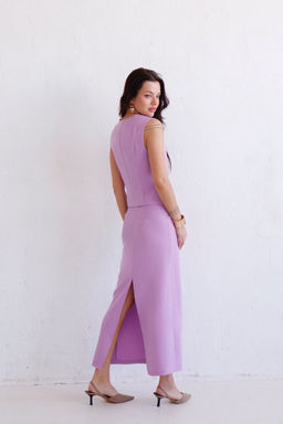 12514 Костюм с юбкой лавандовый - Martichelli фото 8