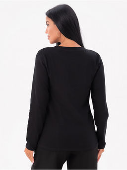 Лонгслив Форэвэр женский черный - София фото 12