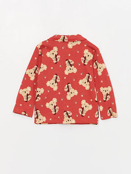 G?mlek Yaka Uzun Kollu Desenli Pamuklu K?z Bebek Pijama Tak?m? - Waikiki фото 3