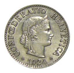 10 раппенов 1924 года Швейцария